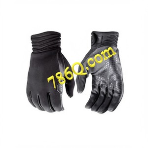 Gants tactiques noirs conduisant des gants antidérapants de sécurité à écran tactile en peau de chèvre - Product Image 1