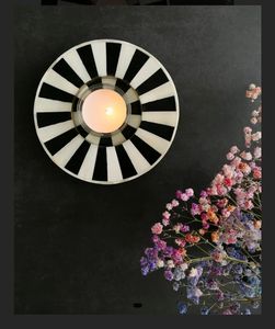 Sous-verre transparent élégant à la mode Design unique Résine d'aspect marbré avec sous-verre plaqué or pour boisson au café et au thé - Product Image 4