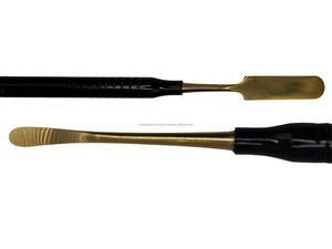 Élévateur périostal manuel ergonomique double extrémité de qualité supérieure, en acier inoxydable noir et or avec revêtement plasma, instrument chirurgical dentaire - Product Image 2
