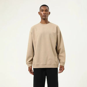 Sudadera de Cuello Redondo para Hombre, 380g, Gruesa, Holgada, de Algodón y Poliéster, Transpirable para Otoño - Product Image 4