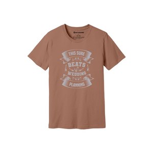 Camiseta de tela de algodón 100% con estampado de temas de fiesta 160-180 a GSM pesado 12 colores disponibles Personalice su propio diseño y colocación - Product Image 1