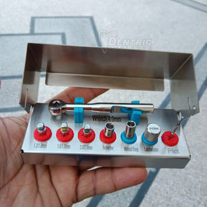 Kit de brocas quirúrgicas dentales de precisión, Manual de Metal, 6 uds., instrumentos, fresas de osseodensificación de acero inoxidable, certificado CE, Clase I - Product Image 6