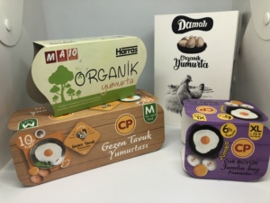 Boîtes à œufs pliables imprimées offset gaufrées avec pelliculage mat recyclable de qualité supérieure pour produits frais de la ferme, chewing-gum, sushi - Product Image 5