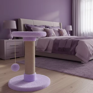 Rascador para gatos Amistar Lilac Island de alta calidad para gatos de todas las razas y tamaños. - Product Image 1