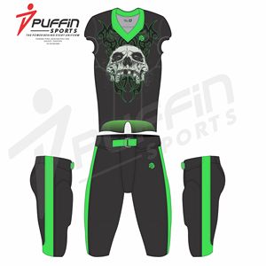 Tenues de football américain personnalisées respirantes, ensemble maillot et pantalon sublimés, nom et numéro de l'équipe, vêtements de sport OEM, 100% polyester - Product Image 3