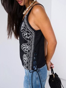 เสื้อเบลาส์ผ้าฝ้ายสไตล์วินเทจระบายอากาศได้ดีเป็นมิตรกับสิ่งแวดล้อมอากาศอบอุ่นสบายสำหรับใช้ในสำนักงานทั้งวัน - Product Image 2