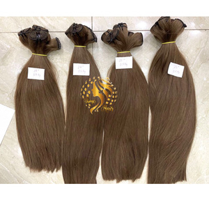 Extensiones de cabello humano a granel Rubio alineado con cutícula dibujada doble de alta calidad de Vietnam ¡Gran stock con precio de fábrica! - Product Image 5