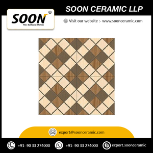 Most Selling Outdoor Rustic Design Porcelain Floor <b>Tiles</b> 30 X 30 CM Flowers & Plants Texture Anti-Slip Available Bulk Quantity - Product Image 2