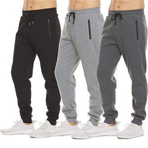 Pantalones de chándal de forro polar para hombre con logotipo personalizado, pantalones de chándal deportivos ajustados de algodón y poliéster para exteriores, pantalones de chándal para hombre - Product Image 3