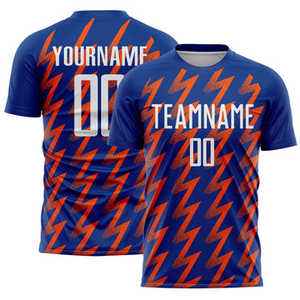 Camiseta de fútbol personalizada unisex para adultos al por mayor, uniforme de fútbol por sublimación con nombres y números, ropa deportiva transpirable de secado rápido - Product Image 3