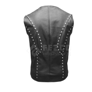 Gilet en cuir de vachette sur mesure, respirant, coupe ajustée, décontracté, hiver, fabriqué au Pakistan, faible MOQ - Product Image 5
