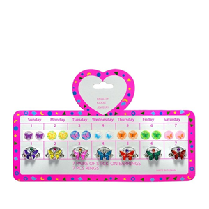 Juguetes Populares para Niños, Lindos Anillos de Moda Infantil con Personalidad, Adhesivos de Mariposas y Rosas de Material Sintético PP con Láser - Product Image 1