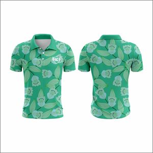 เสื้อกอล์ฟลายดอกไม้ปักโลโก้สำหรับชายหญิงเสื้อระบายอากาศได้ดีไซส์ใหญ่พิเศษ - Product Image 4