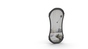 Miroir mural en métal artisanal Design moderne du milieu du siècle avec une superbe forme de soleil Article décoratif de haute qualité - Product Image 2