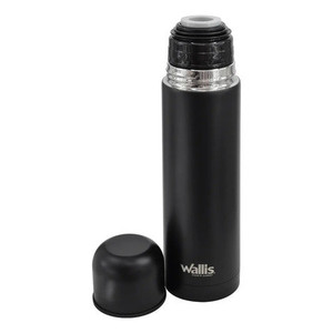 Thermos in Acciaio Inossidabile 500ml Nero con Valvola Antigoccia e Coperchio a Vite - Product Image 1