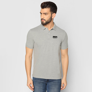 เสื้อยืดโปโลผ้าฝ้าย100% สำหรับผู้ชายพิมพ์ลายทึบกันรอยเหี่ยวย่นโลโก้คุณภาพสูงออกแบบได้ตามต้องการ - Product Image 1