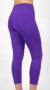 Leggings Deportivos Morados de Cintura Alta para Mujer, Pantalones de Yoga de Compresión Personalizados OEM - Product Image 5