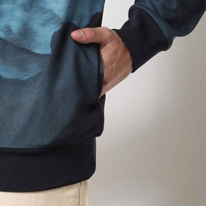 Streetwear Pull En Gros Sur Mesure Hommes Denim Larmes Hoodies 100% Coton À Manches Longues Personnalisé Hommes Streetwear Hoodies - Product Image 3