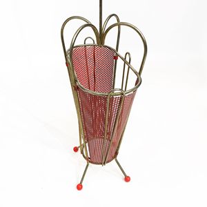 Porte-parapluie décoratif pour hôtel, support plaqué or brillant, décoration intérieure de la maison, seau élégant et porte-parapluie - Product Image 3