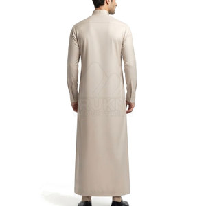 Thobe moderne ajusté pour homme, décontracté, respirant, léger, en coton, élégant, pour un usage quotidien, coupe confortable, design stylé - Product Image 2