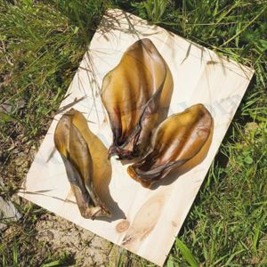 100% oreilles de boeuf de buffle séchées de qualité supérieure naturelles mâcher un goût de boeuf nutritif riche en protéines organiquement emballé de manière pratique - Product Image 4