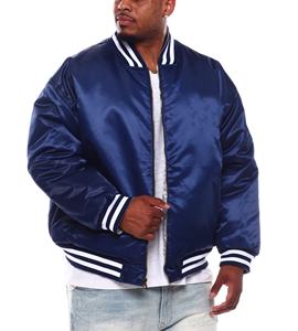 Veste universitaire en satin personnalisée OEM blouson de baseball veste Streetwear d'automne léger de qualité supérieure - Product Image 4