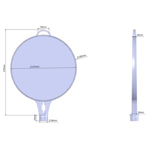 แผ่นเตือนจราจรทรงกลมขนาด 28 ซม. - Product Image 2