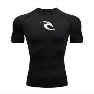 T-shirt de compression à manches longues unisexe 100% nylon imprimé par sublimation confortable et tendance à séchage rapide MMA Fitness - Product Image 6