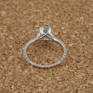 Twinkling Chic Lab Grown Bague en diamant en or 18 carats coupe poire 2 CARAT VVS2 IGI Certifié bijoux de luxe cadeau de fiançailles femmes - Product Image 3