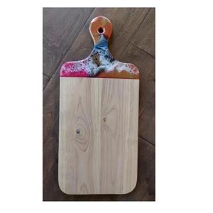 Tabla de Cortar de Madera de Mango Hecha a Mano con Resina, Tabla de Cortar de Alta Calidad, Tabla para Servir Queso, Hecha a Mano, Duradera, Apta para Lavavajillas - Product Image 3