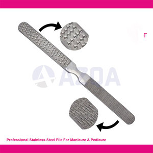 Lima de Pies de Acero Inoxidable de Doble Cara de Primera Calidad, Raspador de Callos para Pedicura, Cuidado de Talones y Eliminación de Piel Muerta - Product Image 2