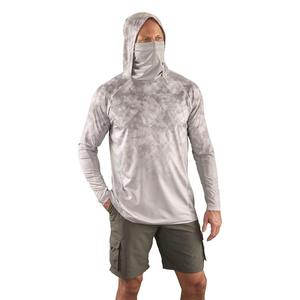 Personalizado UPF 50 + erupción, protección de protección a prueba de viento de secado rápido transpirable pantalones de pesca con capucha camisas ropa precio competitivo - Product Image 1