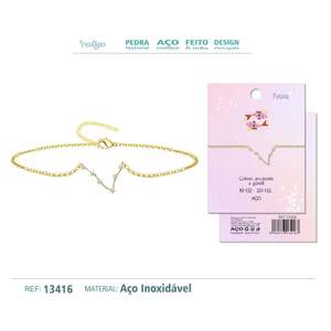 Oro Pisces zodiacale stella bracciale con strass eleganti gioielli di perline - Product Image 1