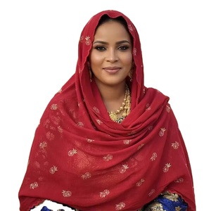 Pañuelos de Chifón Premium para Mujer al por Mayor, con Bordado Floral y Pedrería, Suaves, Ligeros, Transpirables, Largos, para Todas las Estaciones y Actividades al Aire Libre - Product Image 1