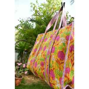 กระเป๋าโท้ทผ้าฝ้ายเนื้อดีทรงโบฮีเมียน ลายปักเรียบง่าย ปิดซิป จุของได้เยอะ เป็นมิตรกับสิ่งแวดล้อม สำหรับฤดูใบไม้ร่วง - Product Image 2