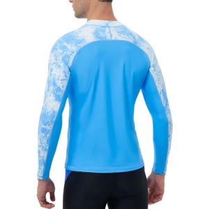 Camisas Rash Guard para hombre UPF 50 + camisas de natación de manga larga protección solar UV camisas de gimnasio de compresión para pesca ropa para correr - Product Image 2
