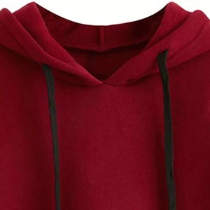 Custom Logo Crop <b>Top</b> Hoodie for Women With Embroidered Design Hooded Fitness Style for <b>Winter</b> Season - Product Image 5