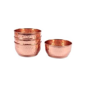 Juego de 2 Tazones de Chocolate de Cobre, Diseño Moderno, Tamaño y Forma Personalizables, Tazón para Servir Comida en Bodas en India - Product Image 3