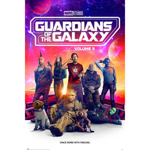 Modern Style Guardians of the Galaxy Vol. 3 Wall Art Once More with Feeling Made of Durable Paper - Product Image 1
