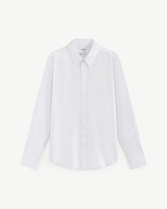 Camisa sólida de manga larga antiarrugas de otoño para hombre, mezcla de algodón y poliéster ajustada, transpirable, duradera, moderna, informal, rutina de Vietnam - Product Image 5