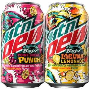 Mountain DewBaja Point Break Punch Soda (355ml) - Product Image 5