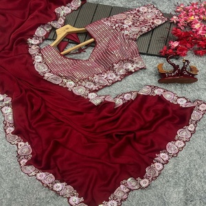 Saree de qualité supérieure pour femmes, vêtements de fête et de mariage, avec chemisier de fournisseur et exportateur indien - Product Image 2