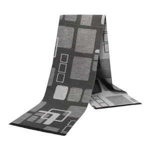 ผ้าพันคอพิมพ์ลายปักแบบกำหนดเองสำหรับผู้ชาย,หนาฤดูหนาวให้ความอบอุ่นผ้าพันคอยาวสูง/ผ้าพันคอสำหรับผู้ชาย - Product Image 4