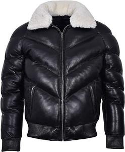 Haute qualité nouveau style veste en cuir bouffant tissé rembourré doudoune OEM ODM vente en gros 2024 nouvelle mode chaud personnaliser veste - Product Image 3