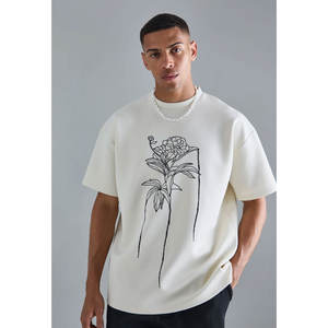 Camiseta de algodón y poliéster para hombre al por mayor, camiseta de manga corta con gráfico y logotipo personalizado en 3D - Product Image 1