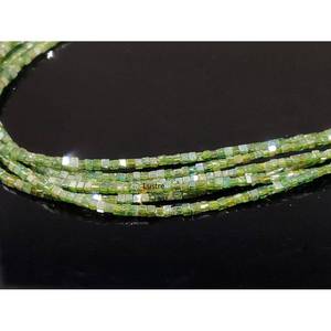 Diamant vert scintillant facetté de qualité AAA+ en forme de cube, 100 % naturel, pour bijoux personnalisés et diamants en vrac - Product Image 2