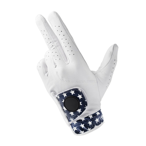 Bajo MOQ Precio barato Guantes de golf profesionales Hombre Guantes de golf Logotipo personalizado Ligero Mejor calidad Guantes de golf de cuero piel de oveja - Product Image 1