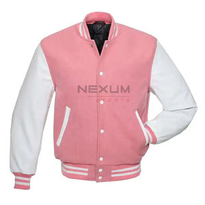 Ropa de calle informal para hombre, chaquetas para hombre Cool Varisty, chaqueta de cuero Versity University Bomber College para hombre de alta calidad - Product Image 2