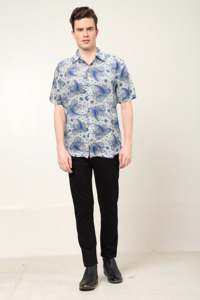 Camisa de Manga Corta para Hombre, Cuello con Botones, Color Blanco Sólido, Algodón y Fibra de Bambú, Antiencogimiento, Ropa Casual de Verano, Servicio OEM - Product Image 3