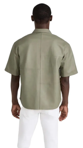 เสื้อเชิ้ตหนังแขนยาวสำหรับผู้ชายเสื้อสตรีทเสื้อหนังงานตามสั่ง - Product Image 5